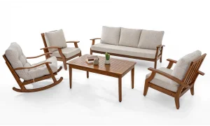 Teras Natura Gri Bahçe ve Balkon Takımı