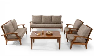 Teras Natura Kahve 7 Oturumlu Bahçe ve Balkon Takımı