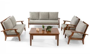 Teras Natura Yeşil 7 Oturumlu Bahçe ve Balkon Takımı