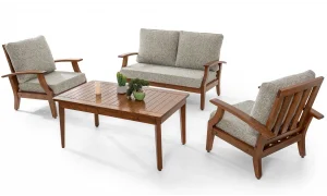 Teras Natura Yeşil 4 Oturumlu Bahçe ve Balkon Takımı