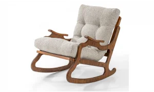 Natura Bej Sallanır Koltuk