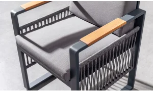 Argos Antrasit Iroko Yemek Masası Takımı