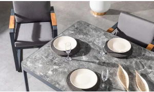 Argos Antrasit Iroko Yemek Masası Takımı