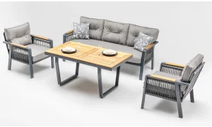 Olimpos Antrasit Iroko Bahçe ve Balkon Takımı