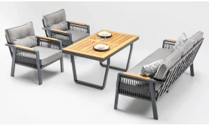 Olimpos Antrasit Iroko Bahçe ve Balkon Takımı