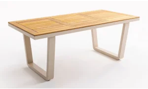 Olimpos Krem Iroko Yemek Masası Takımı