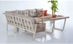 Olimpos Iroko Köşe Bahçe ve Balkon Takımı