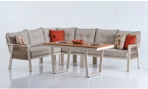 Olimpos Iroko Köşe Bahçe ve Balkon Takımı