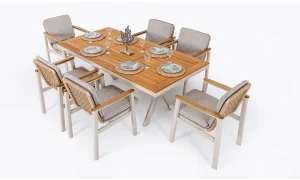 Astoria Iroko Yemek Masası Takımı