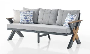 Lotus Antrasit Iroko Bahçe ve Balkon Takımı