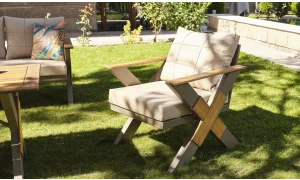 Lotus Cappy Iroko Bahçe ve Balkon Takımı