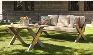 Lotus Cappy Iroko Bahçe ve Balkon Takımı