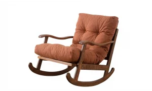 Ahşap Kiremit Sallanır Koltuk