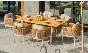 Minerva Iroko Yemek Masası Takımı