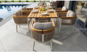 Minerva Iroko Yemek Masası Takımı