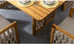 Zeus Iroko Yemek Masası Takımı