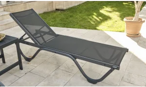 Gala Antrasit Kolsuz Şezlong
