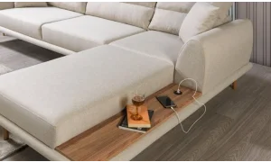 Deko Köşe Koltuk Takımı (Krem)