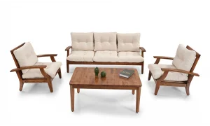 Teras Krem 5 Oturumlu Bahçe ve Balkon Takımı