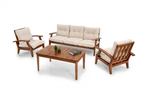 Teras Krem 5 Oturumlu Bahçe ve Balkon Takımı