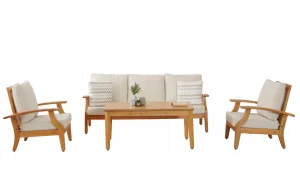 Teras Naturel Bej 5 Oturumlu Bahçe ve Balkon Takımı