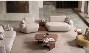 Lugano Sehpalı 3lü Koltuk