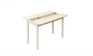 Rondo Mini Açılır Mutfak Masası Takımı - Sedef Krem Krem Renk