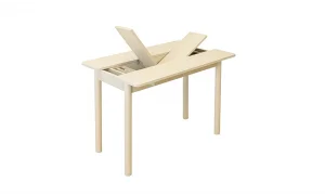 Rondo Mini Açılır Mutfak Masası Takımı - Sedef Krem Gri Renk