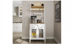 Felix Beyaz Kahve Köşesi Dolabı