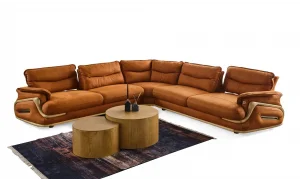 Axel Turuncu Köşe Koltuk Takımı