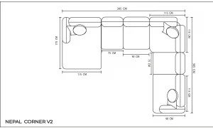 Nepal Köşe Koltuk Takımı