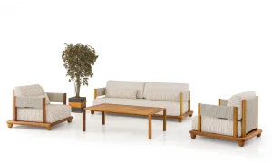 Nova Krem İroko Bahçe ve Balkon Takımı