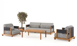 Nova Siyah İroko Bahçe ve Balkon Takımı