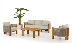 Lotus İroko Bahçe ve Balkon Takımı