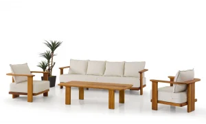 Leo 6 Kişilik İroko Bahçe ve Balkon Takımı
