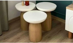 Üçlü Bohem Mantar Sehpa