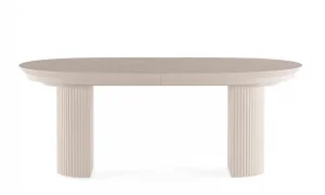 Como Traverten Çift Açılır Yemek Masası