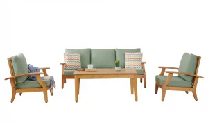 Teras Naturel Bej 5 Oturumlu Bahçe ve Balkon Takımı