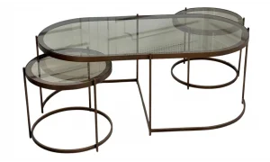 Nest Camlı Orta Sehpa