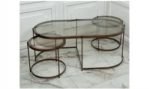 Nest Camlı Orta Sehpa