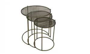 Neva Art Camlı Zigon Sehpa