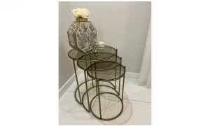 Neva Art Camlı Zigon Sehpa