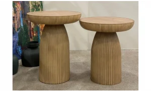 Bohem 3lü Mantar Sehpa - Ceviz & Aytaşı