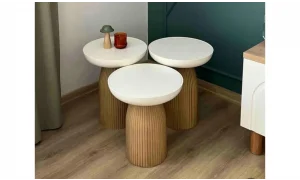 Bohem 2li Mantar Sehpa - Ceviz & Aytaşı