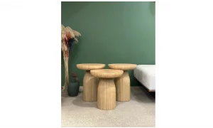 Bohem 2li Mantar Sehpa - Ceviz & Aytaşı