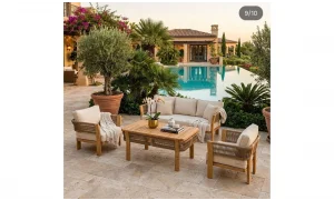 Miami Kahve İroko Bahçe ve Balkon Takımı