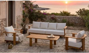 Leo 6 Kişilik İroko Bahçe ve Balkon Takımı