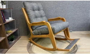 Kontes Naturel Gri Sallanır Sandalye Dinlenme Koltuğu