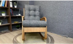 Kontes Naturel Gri Sallanır Sandalye Dinlenme Koltuğu