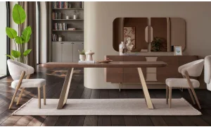 Picasso Ceviz Yemek Odası Takımı